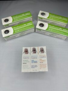 skin roller til ansigt og krop med creme