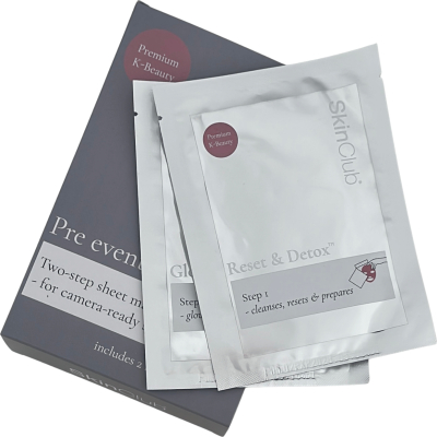 5 x 2-step Pre event glow™ ritual mask.