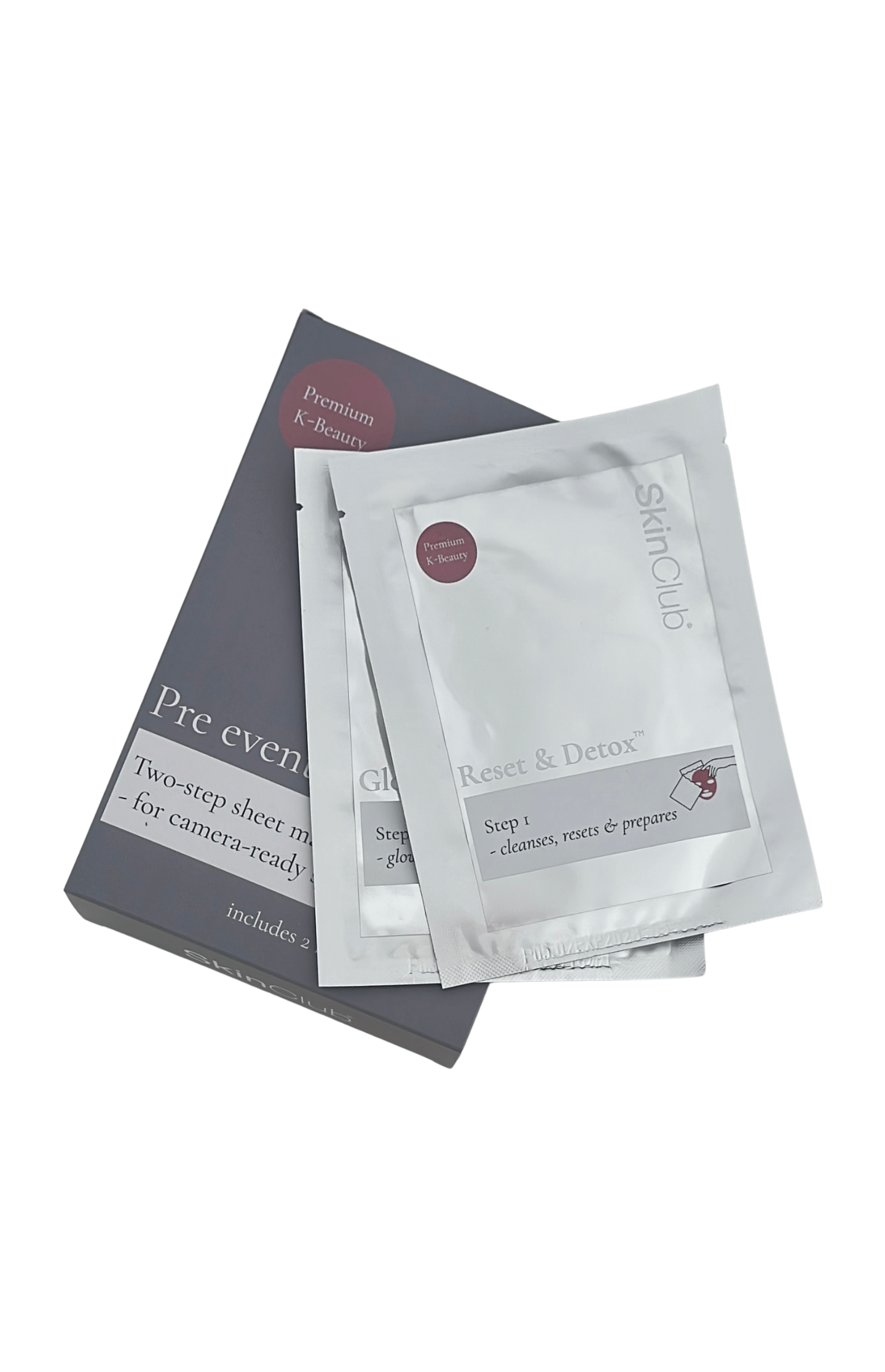 5 x 2-step Pre event glow™ ritual mask.