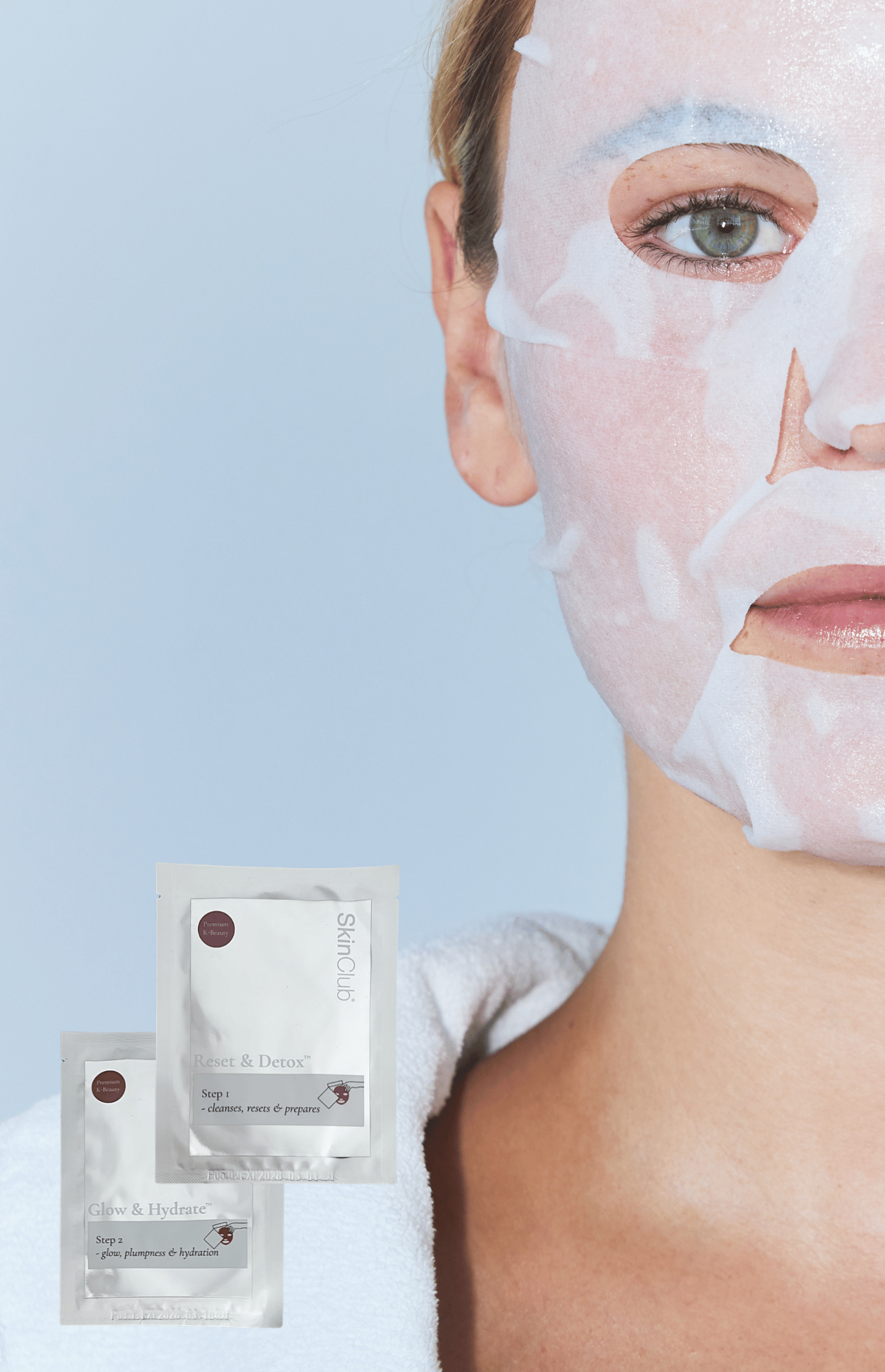 1 x 2-step Pre event glow™ ritual mask.